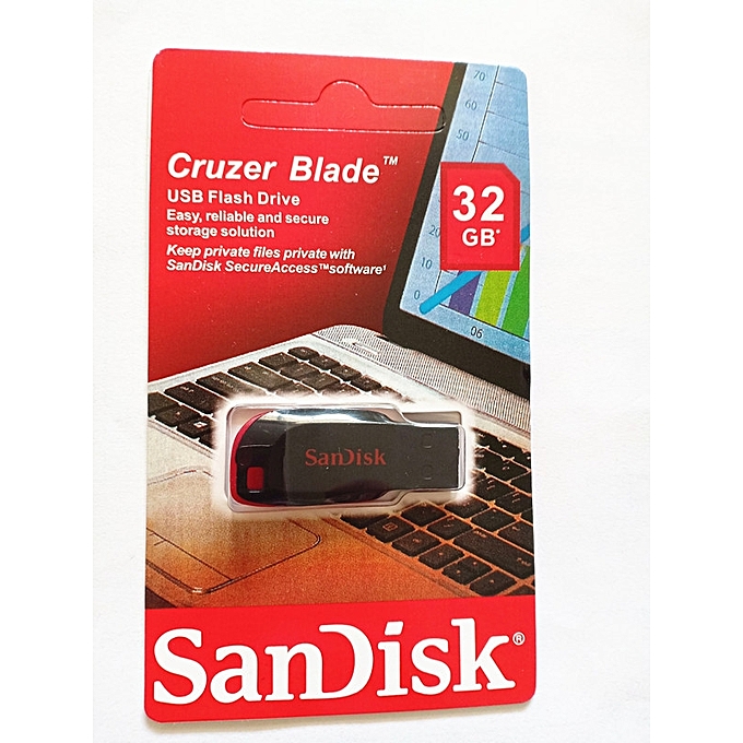 Sandisk Cruzer Blade USB Flash Drive – 32GB Sandisk Cruzer Blade USB Flash Drive – 32GB