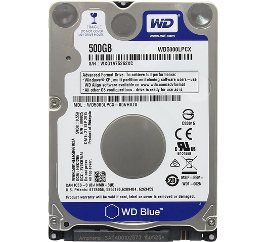 Western Digital 500GB Laptop HDD Western Digital 500GB Laptop HDD