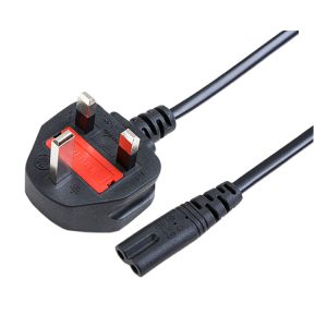 2 PIN FUSED CABLE WHITE