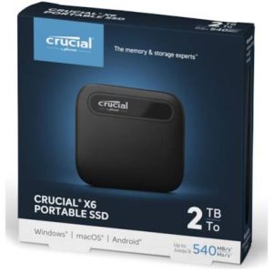 Crucial 2TB X8 External USB 3.2 Gen 2 Type-C Solid-State Drive