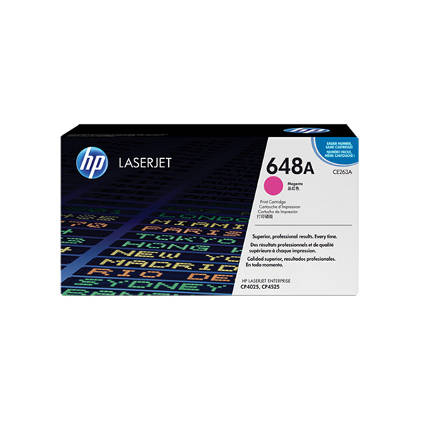 HP 648A Magenta LaserJet Toner Cartridge (CE263A) HP 648A Magenta LaserJet Toner Cartridge (CE263A)