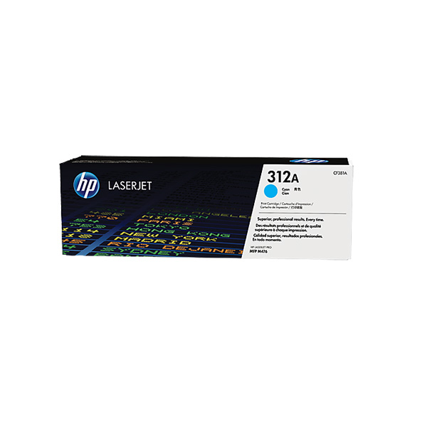 HP 312A Cyan LaserJet Toner Cartridge CF381A HP 312A Cyan LaserJet Toner Cartridge CF381A