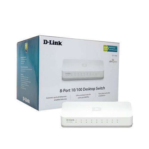 D-Link DES-1008C/B 8 port 10/100Base-T unmanaged switch D-Link DES-1008C/B 8 port 10/100Base-T unmanaged switch