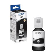 INK CART EPSON 110 Black Ink for Eco Tank M3170 , M2120 ,M1120,  M3140, M1180, M1100,  M2170, M1170,M3180 ,M 2140,  M1140 - 120 ml - C13T03P14A