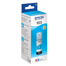 INK CART EPSON 103 Cyan forL1110, L3110, L3111, L3116, L3150, L3151, L3156, L3160, L5190 – 65ml - C13T00S24A