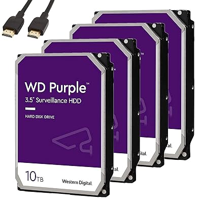 WD Pro Surveillance 10 TB, 512 MB Hard Disk - WD101PURP WD Pro Surveillance 10 TB, 512 MB Hard Disk - WD101PURP
