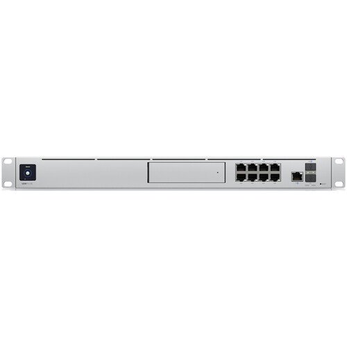 Ubiquiti Dream Machine ProPre-installed UniFi Network application, LAN ports: (8) GbE RJ45, (1) 10G SFP+, WAN ports: (1) GbE RJ45, (1) 10G SFP+, Threat management and traffic/client identification(1) 3.5" HDD bay for storing UniFi Protect recordings - Image 2